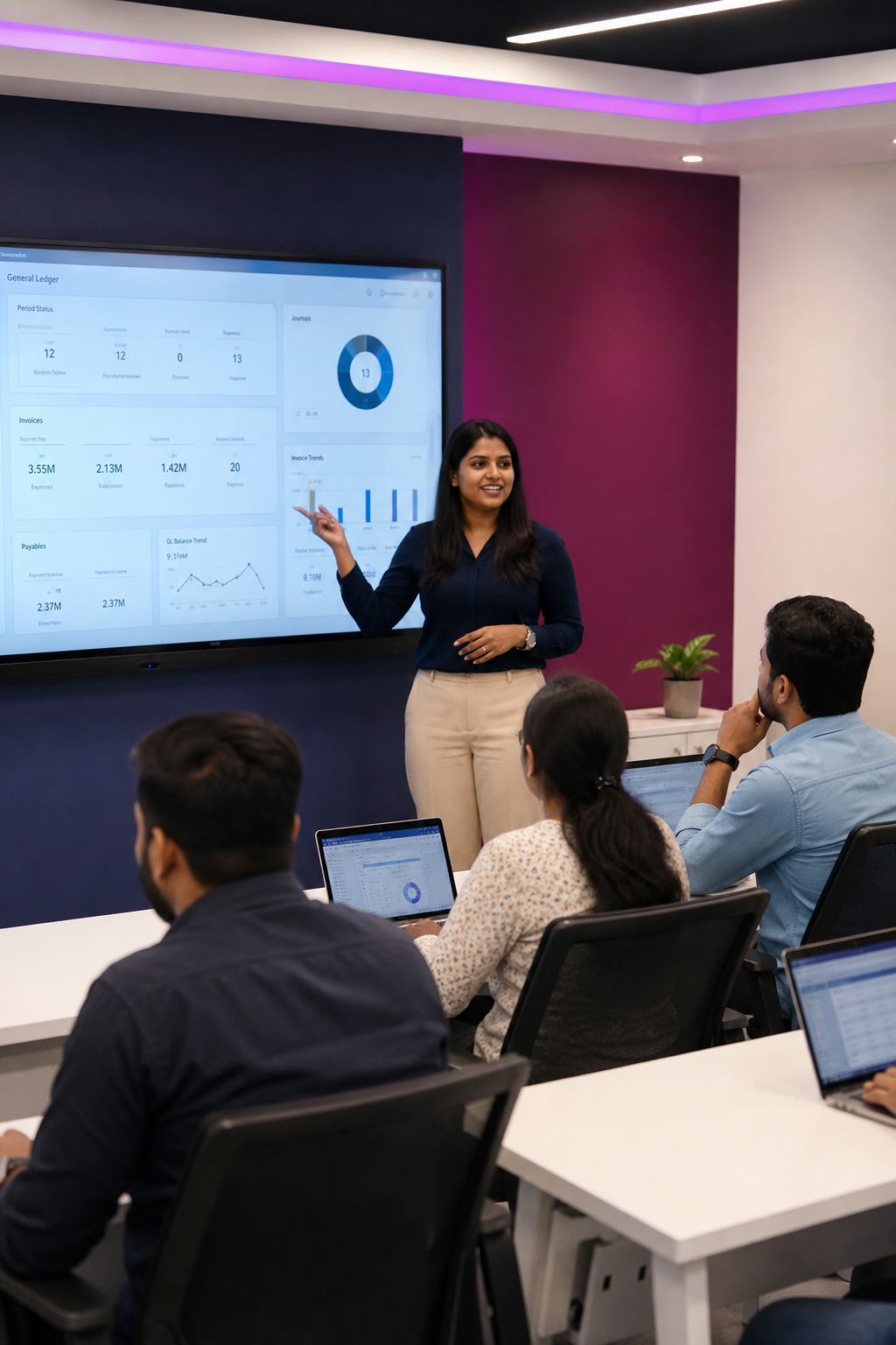 Live Oracle Fusion classroom training at CFGT
